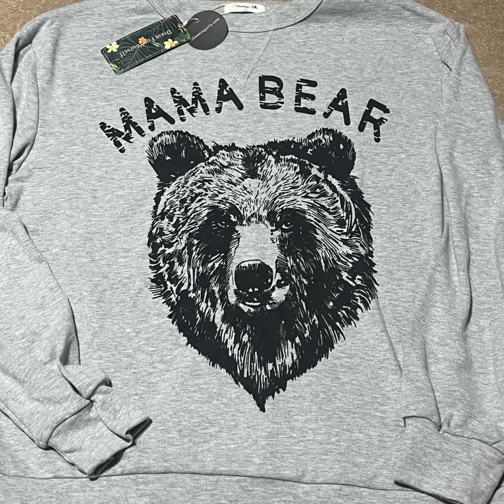 Mama Bear Gray Sweater